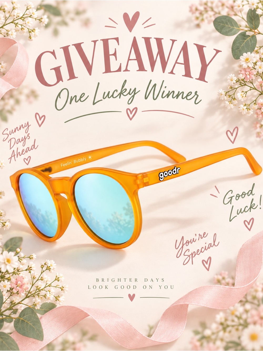 *GIVEAWAY* Goodr Orange Sunglasses